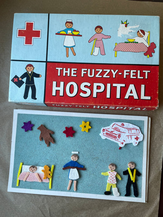 Vintage Hospital Fuzzy Felt Game