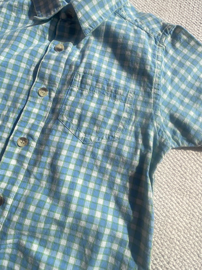 Classic Green & Blue Check Cotton Shirt Age 2-3 Years