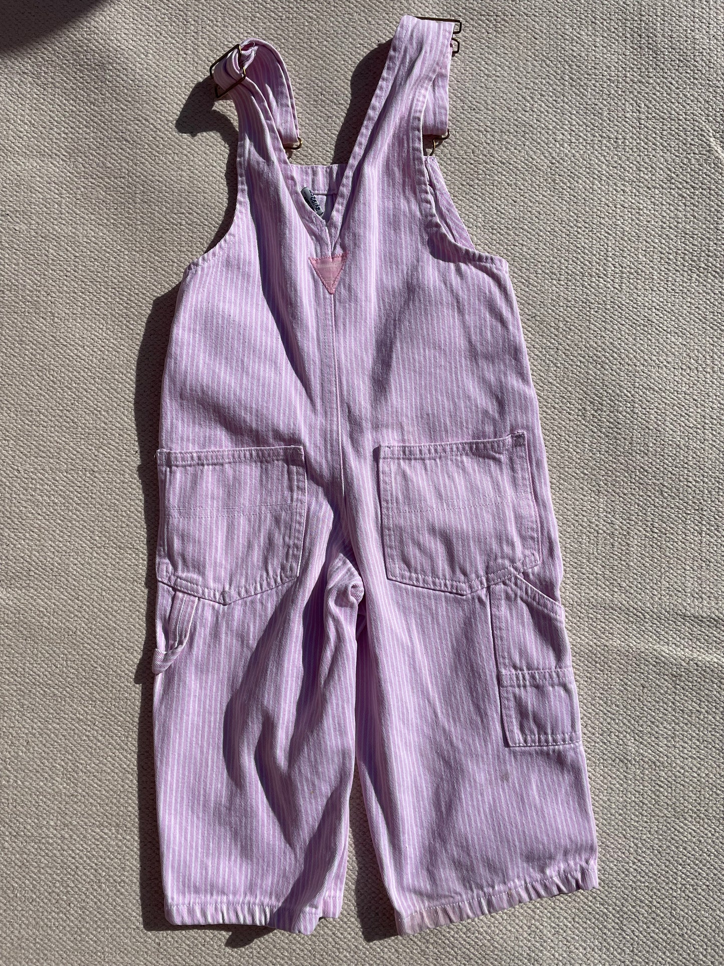 Oshkosh B'gosh Pink Stripe  Dungarees Age 18-24 Months