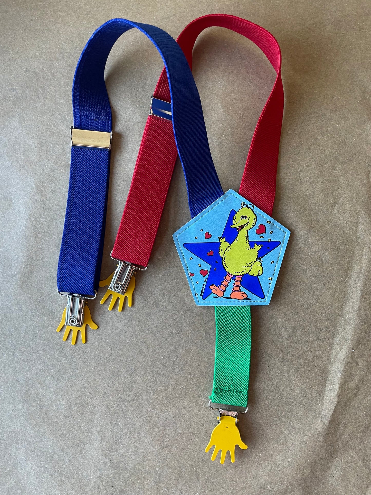 Vintage Seasame Street Colourblock toddler braces - One-Size